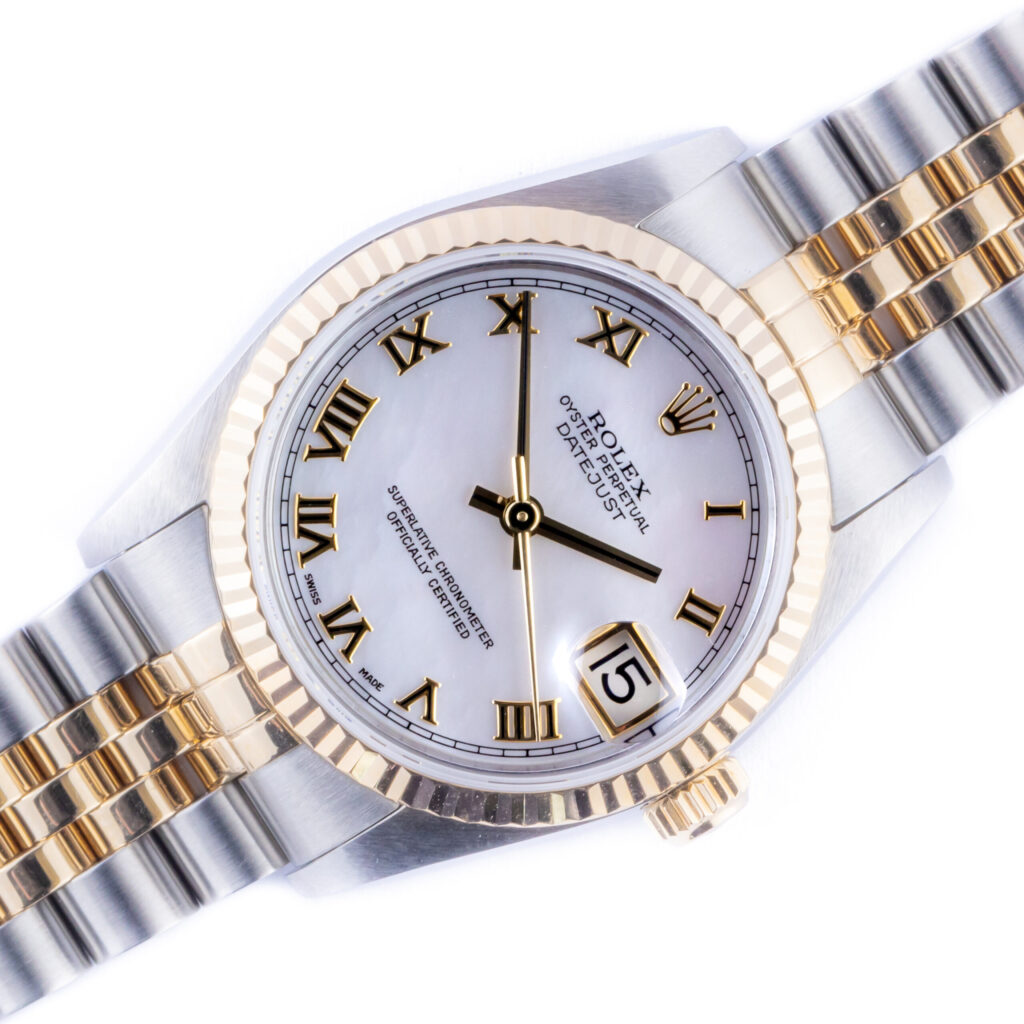 Rolex Oyster Perpetual Datejust Mid-Size MOP Roman 68273 1995 (Volledige set)